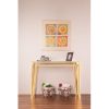 PVD Gold- Plated Stainless steel Pyramids Console Table - Image 2