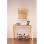 pvd gold plated console table-min